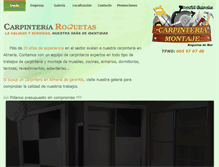 Tablet Screenshot of carpinteriaroquetas.com